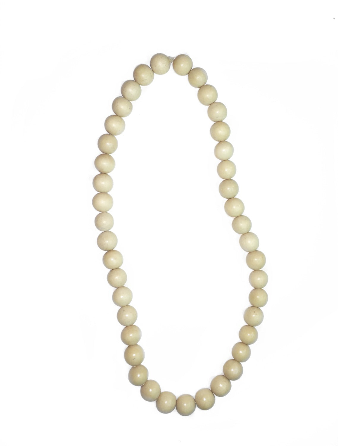 Ivory Wood Beaded Necklace image 4