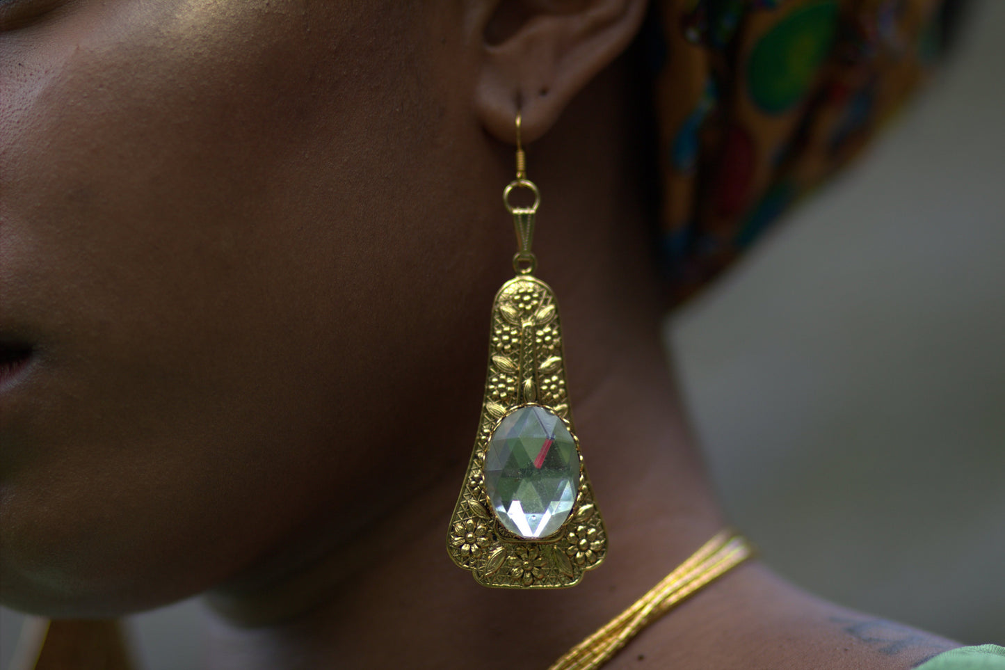 Golden Acute Earrings image 1