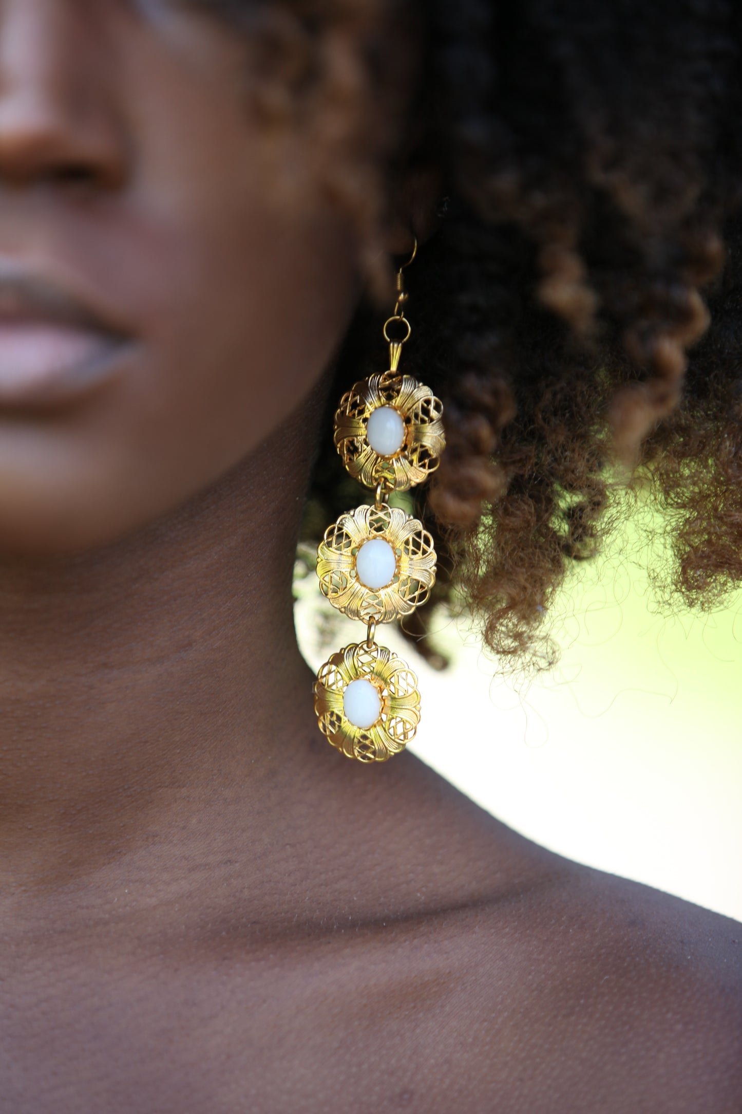 Ocha Disc Dangle Earrings image 3