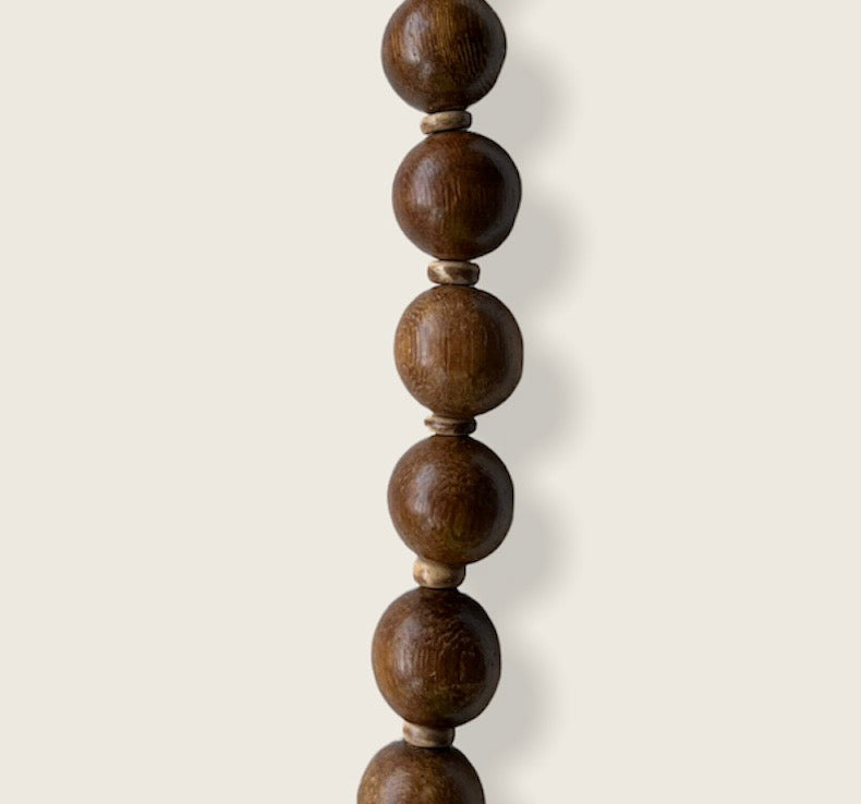 Double Beaded Necklace - Brown image 1