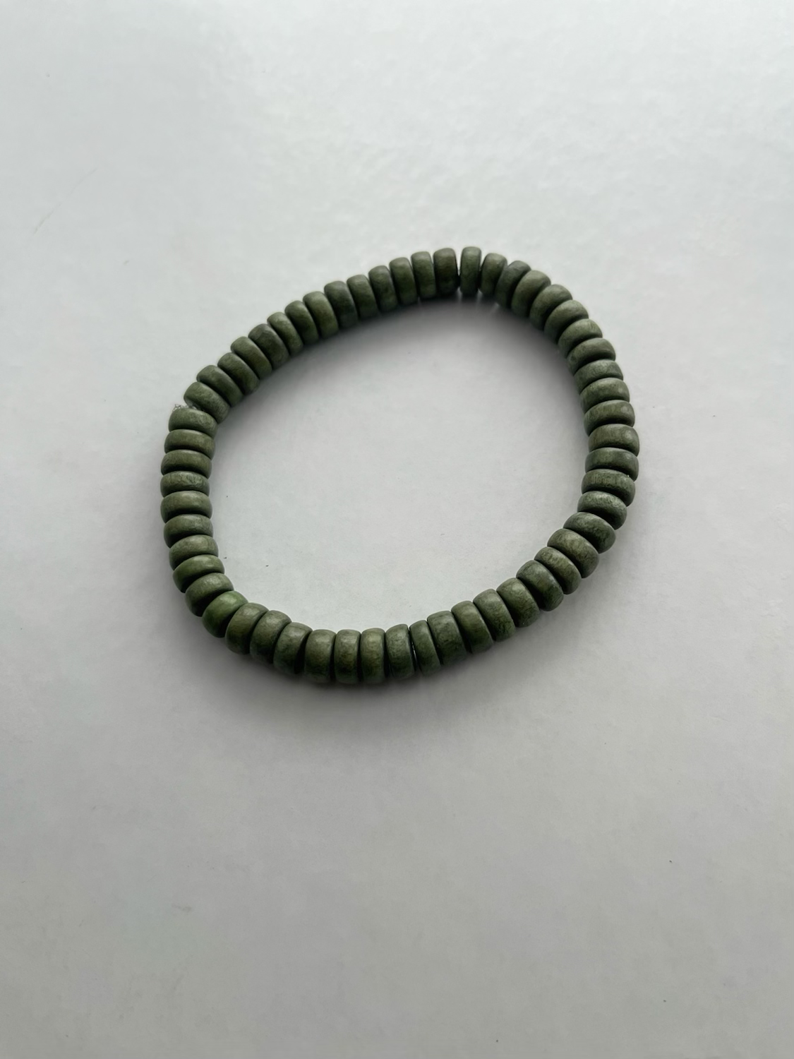 Forest Green Natural Beaded Bracelet image 3