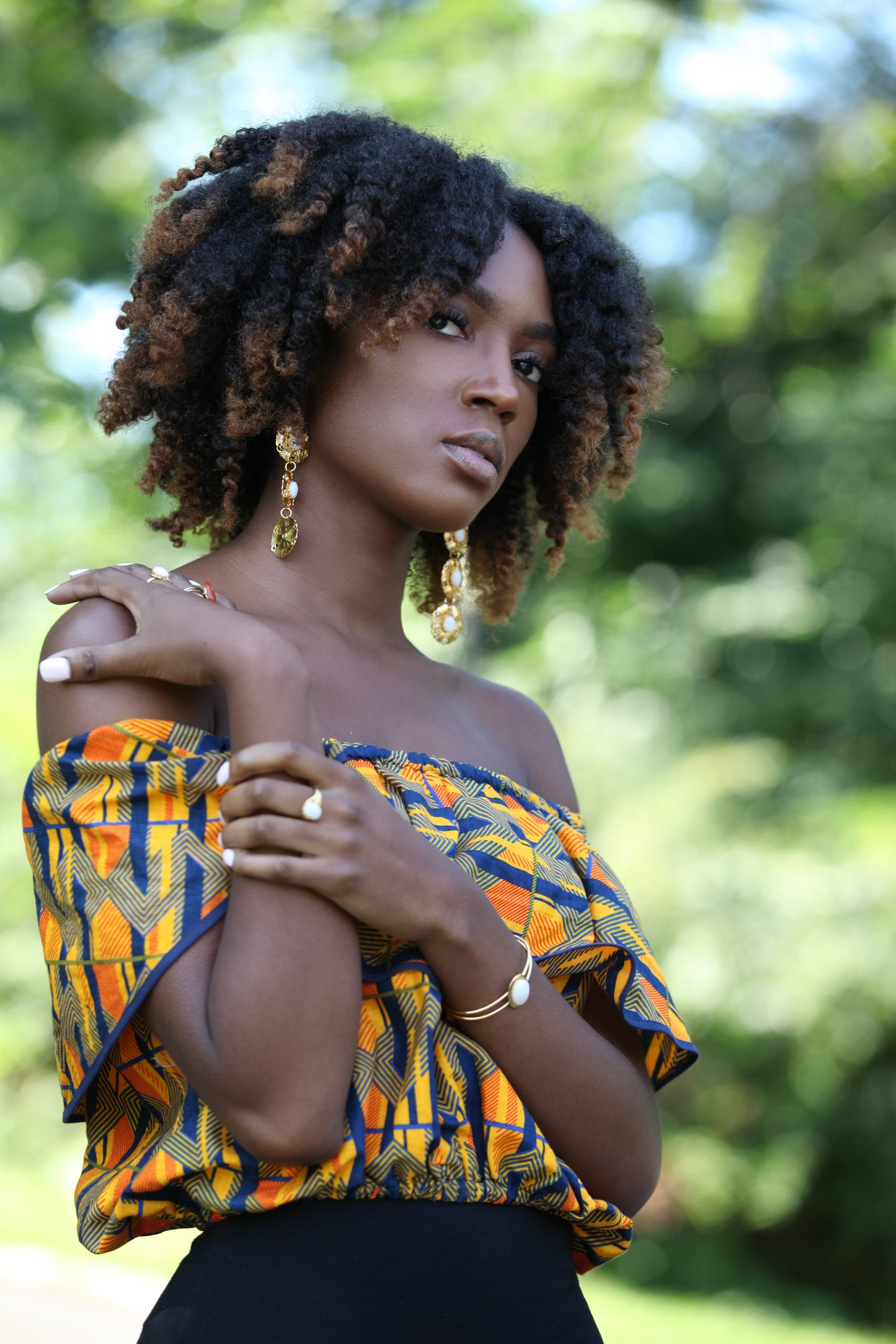 Ocha Disc Dangle Earrings image 4