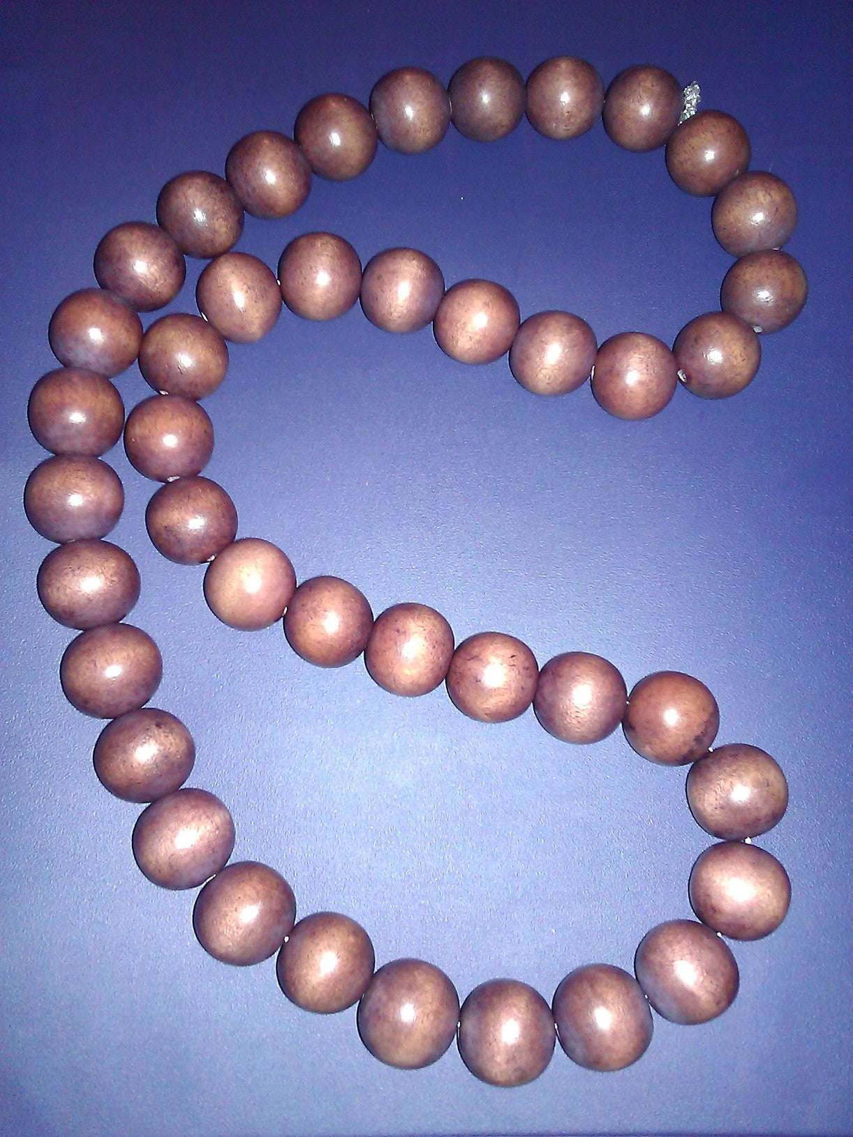 Mocha Brown Wooden Beaded Necklace image 4