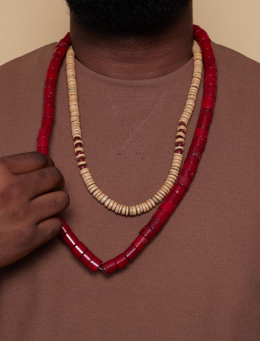 Kola Red Beaded Necklace image 2