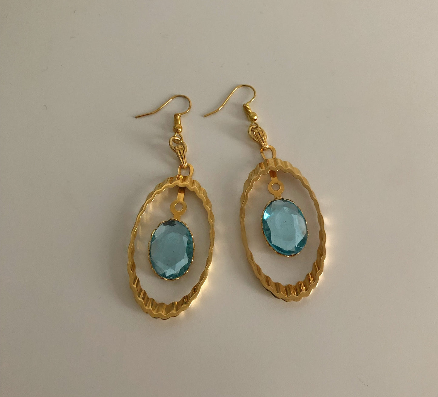 Orb Dangle Earrings - Aqua image 3