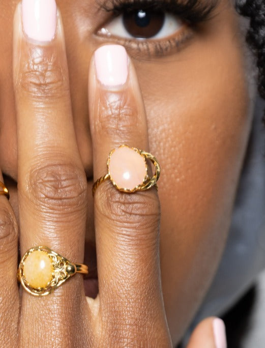 Crescent Gem Ring image 1