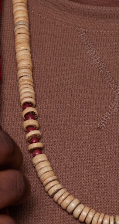 Kola Red Beaded Necklace image 1