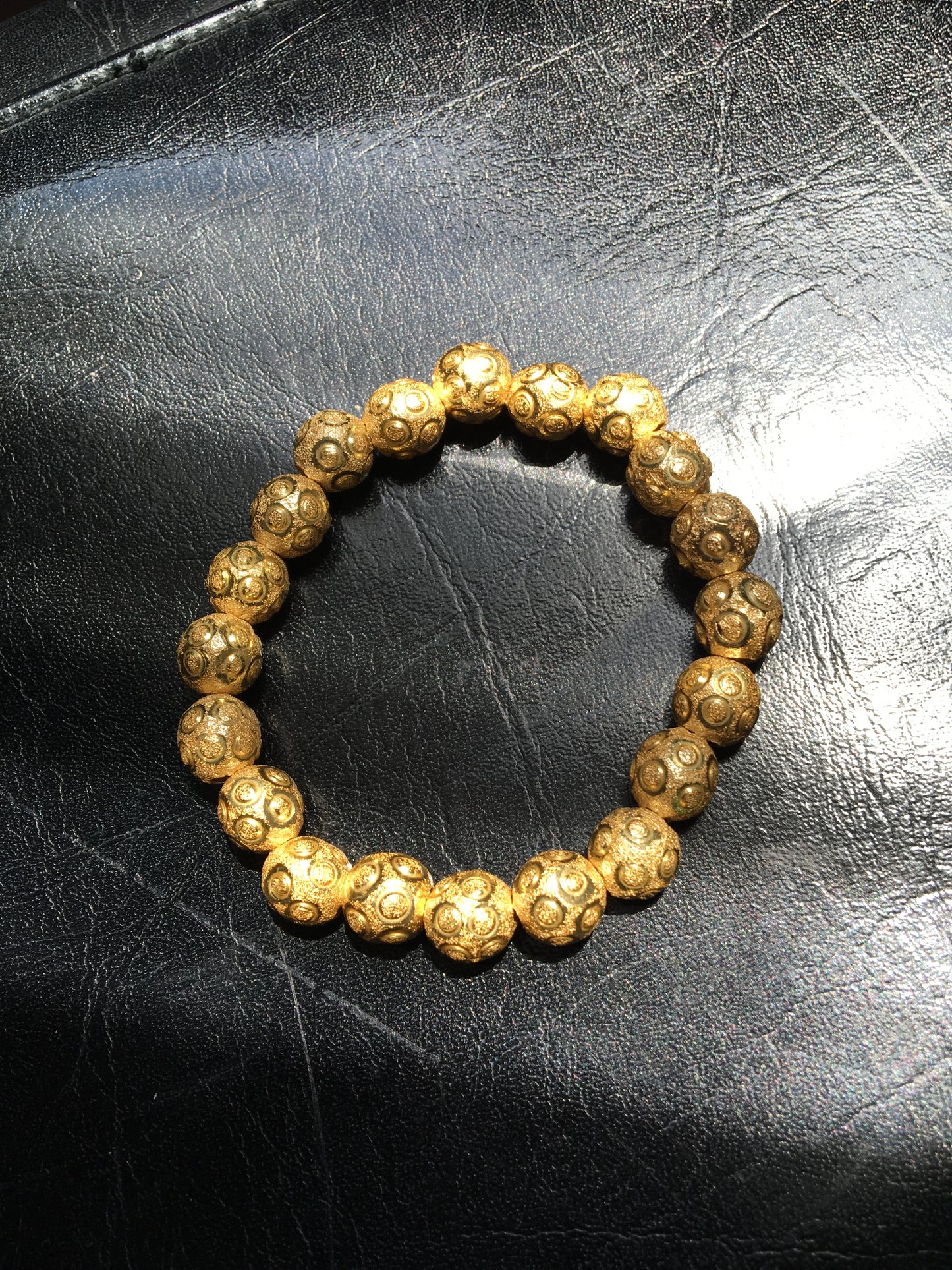 Gold Circular Stardust Bracelet image 1