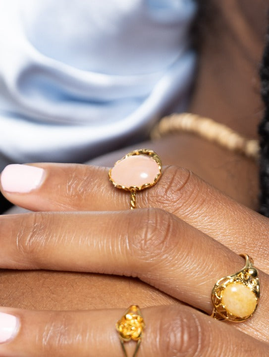 Crescent Gem Ring image 3