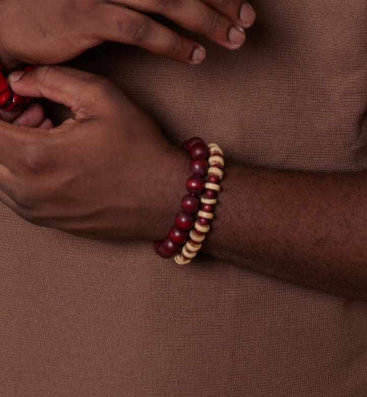 Kola Red Beaded Bracelet image 2