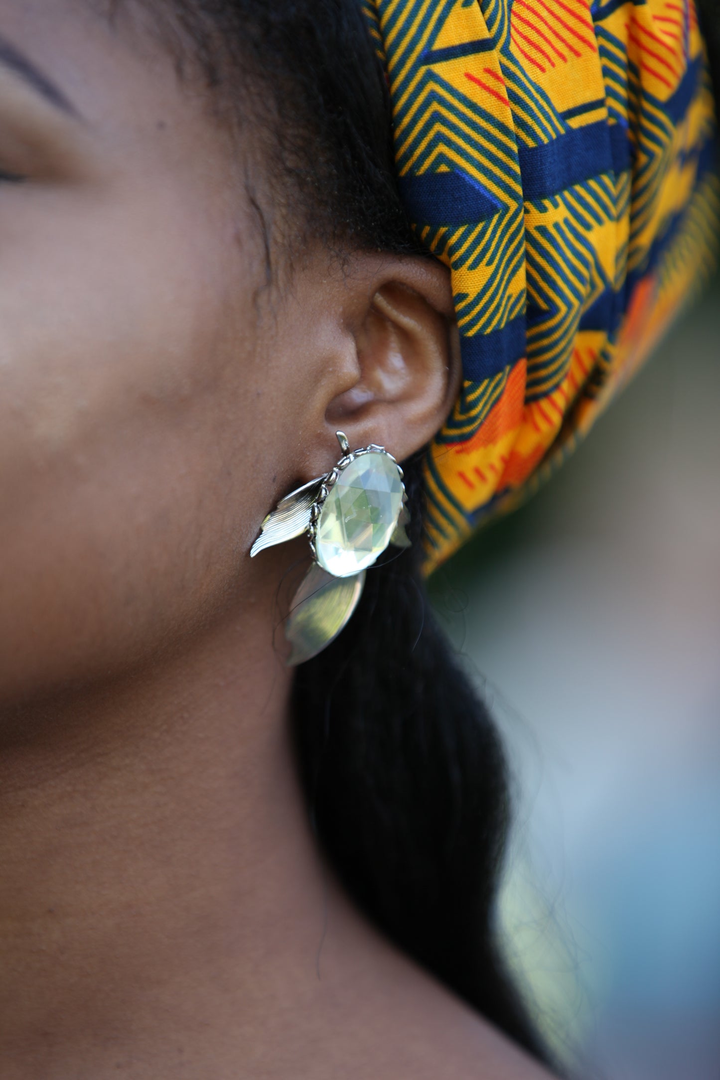 Lighted Gem Stud Earring image 0