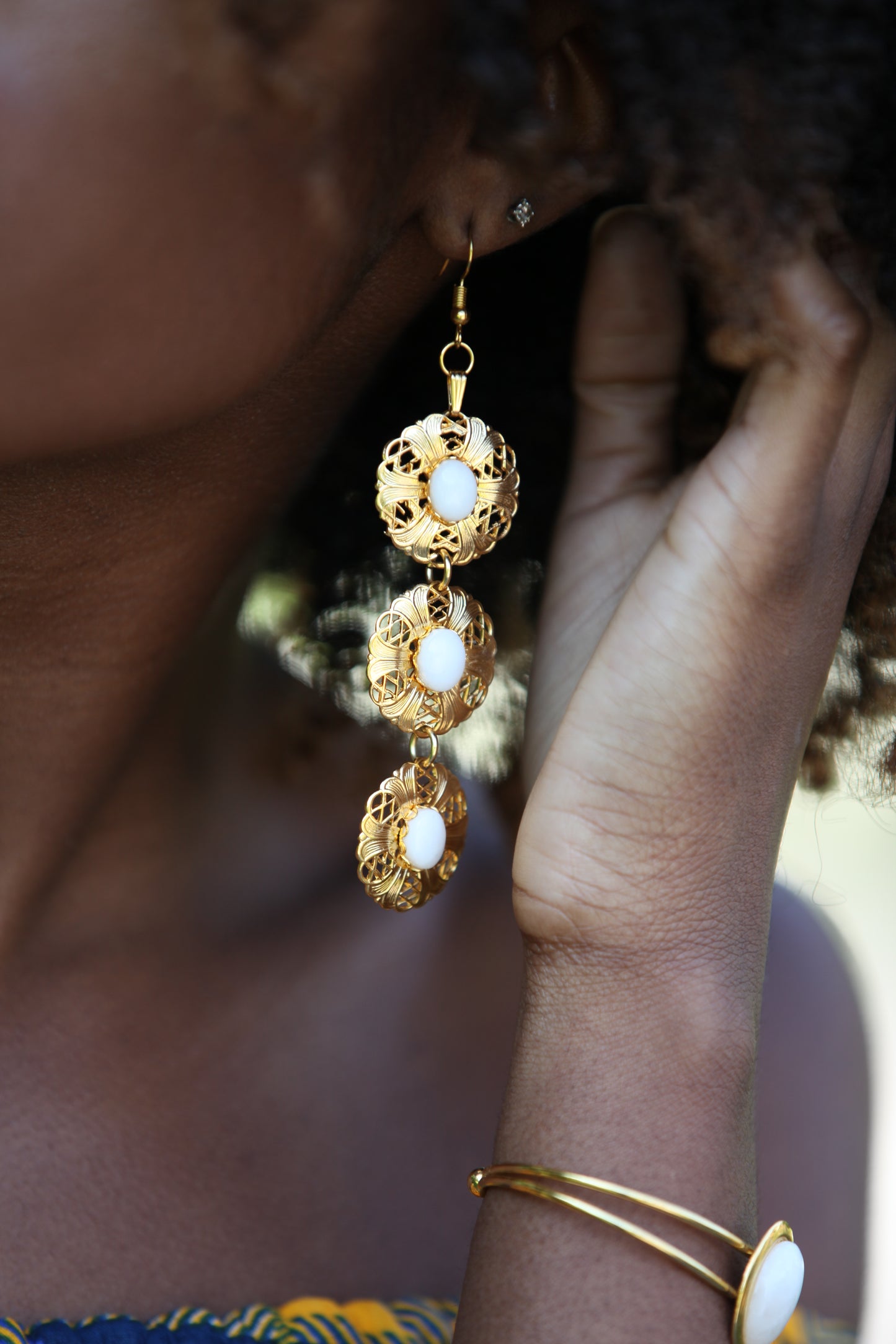 Ocha Disc Dangle Earrings image 1
