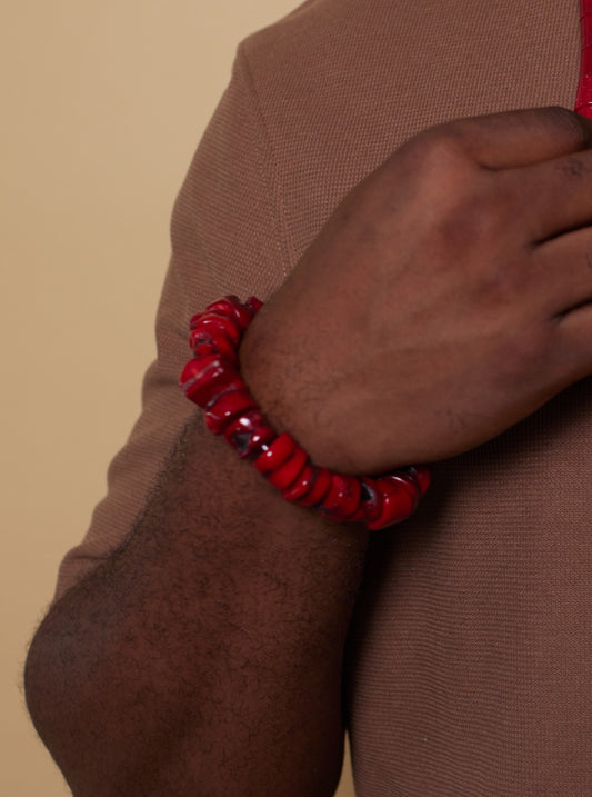 Red Coral Bracelet image 0
