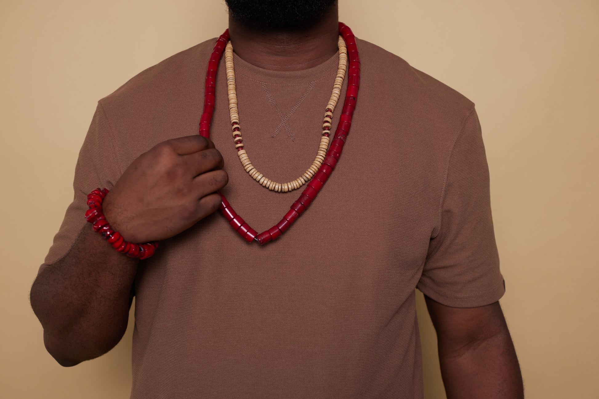 Red Coral Bracelet image 4