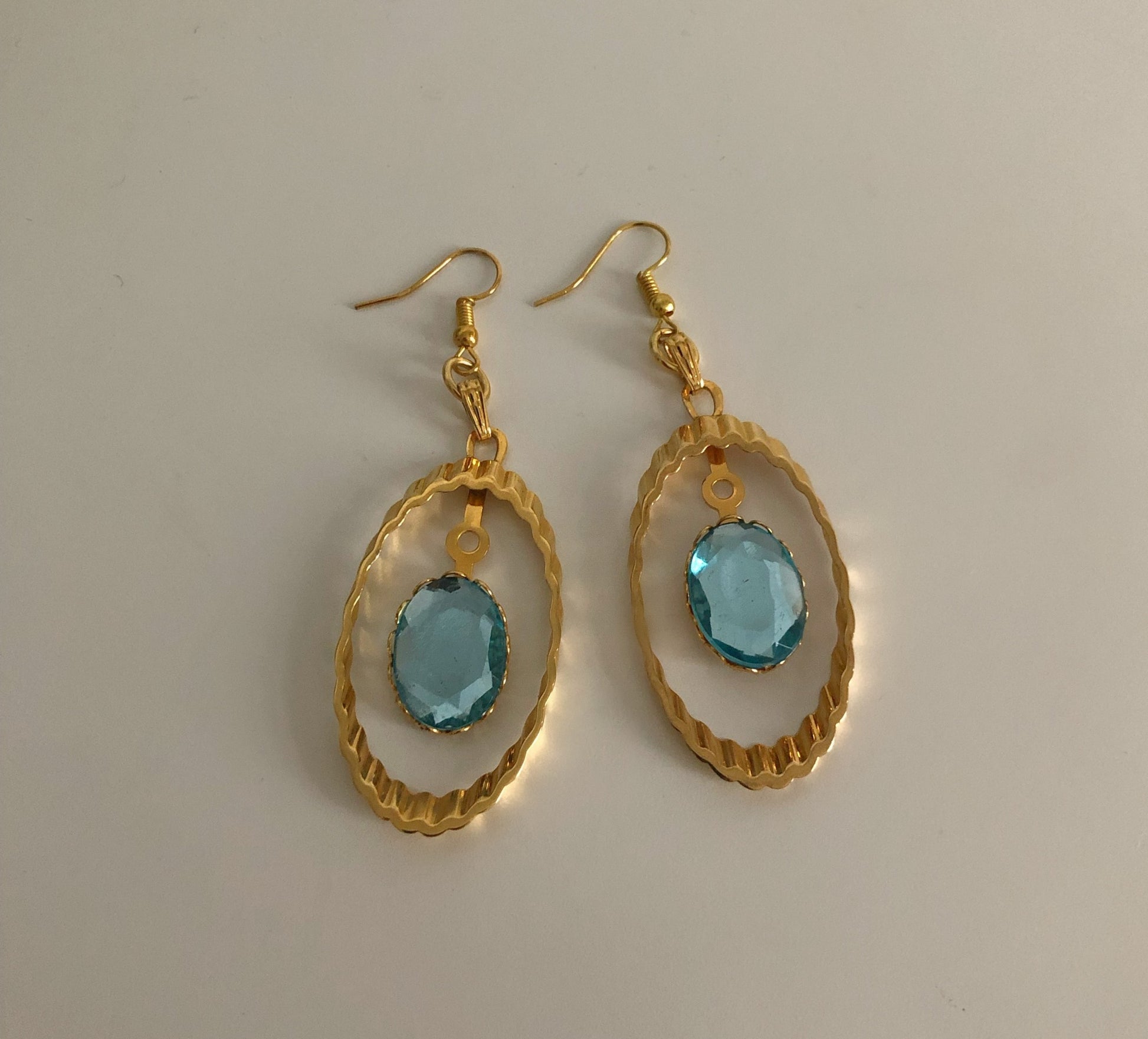 Orb Dangle Earrings - Aqua image 3