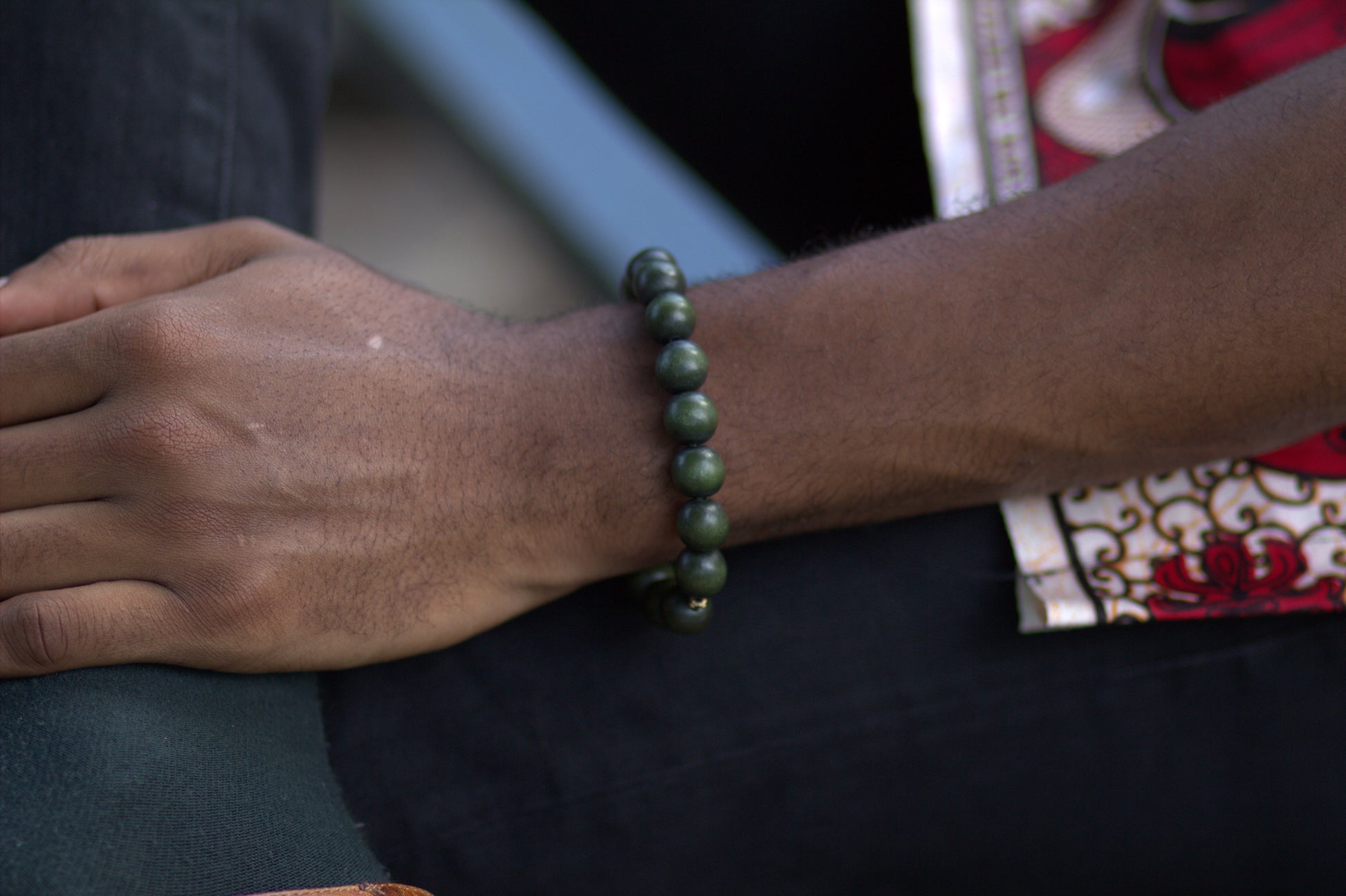 Olive Green Bali King Bracelet image 1