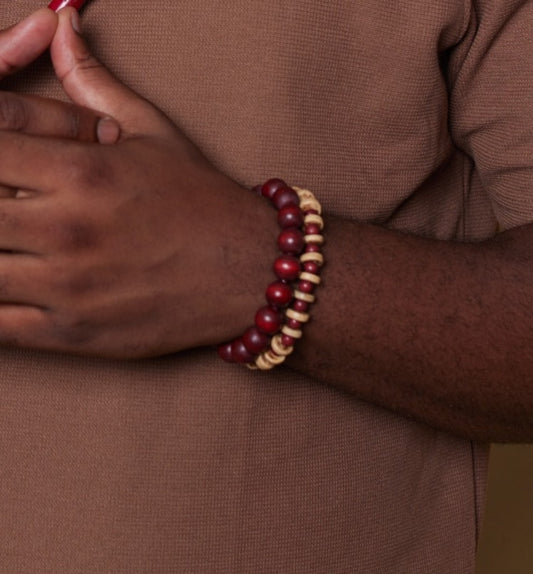 Kola Red Beaded Bracelet image 0