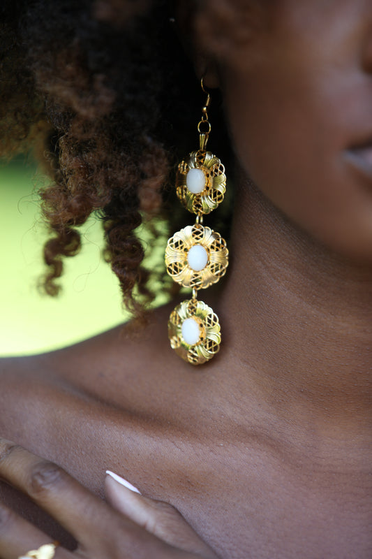 Ocha Disc Dangle Earrings image 0