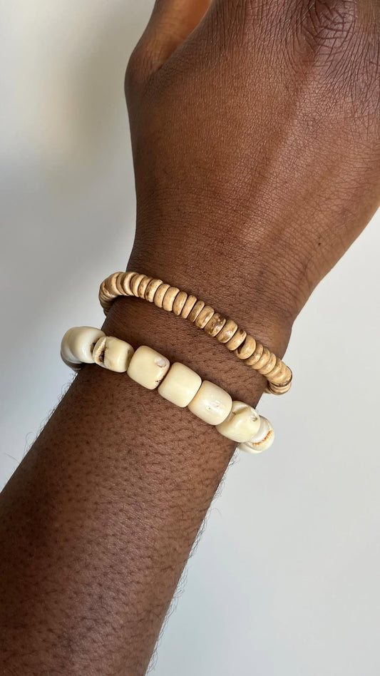 Coral Shell Bracelet Set