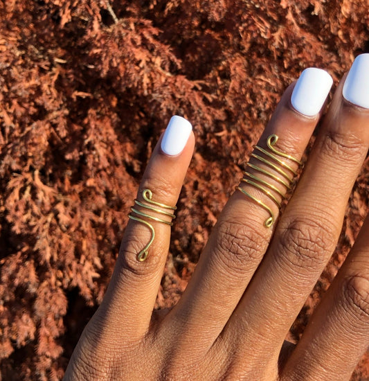 Spiral Midi Ring Duo Set image 0
