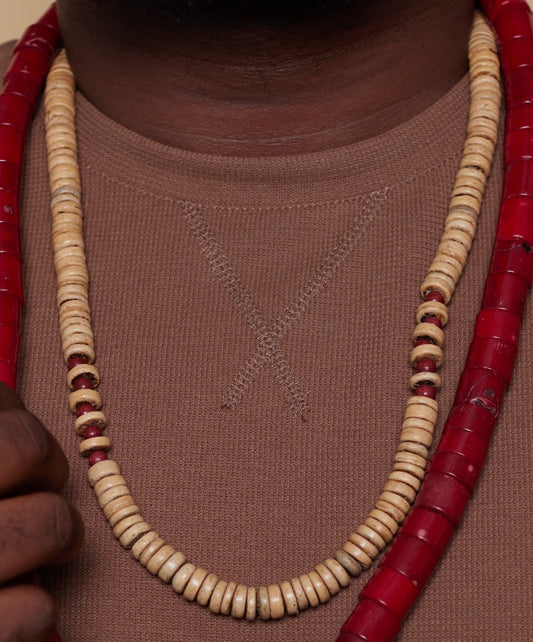 Kola Red Beaded Necklace image 0